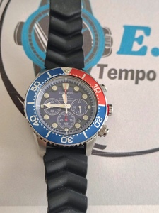 Seiko Solar Chronograph SSC031 Pepsi
